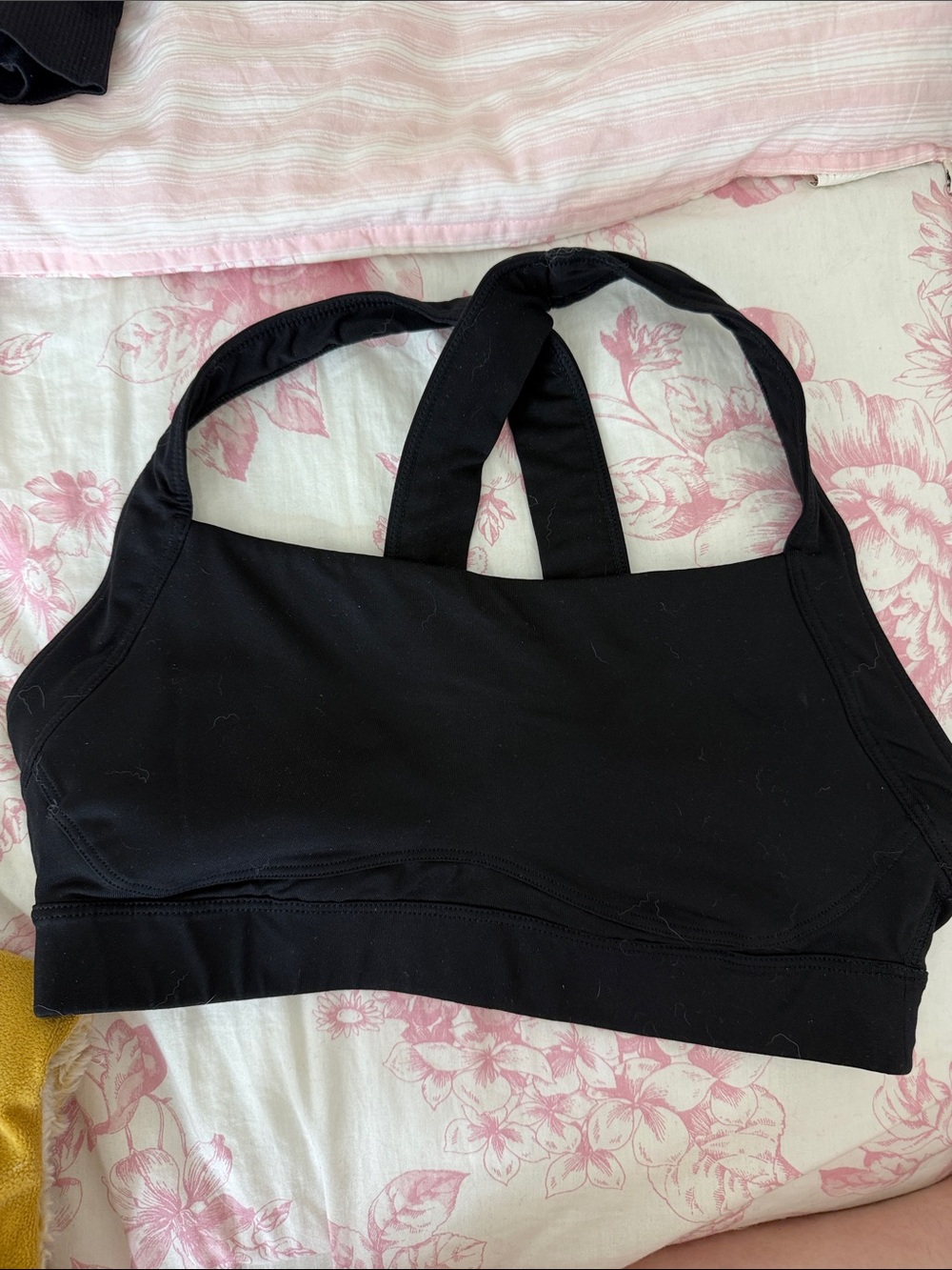 Xhilaration Black Racerback Sports Bra